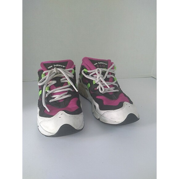 New Balance Athletic Sneakers Pink White Green Retro Running Training Shoes‎ main image 6